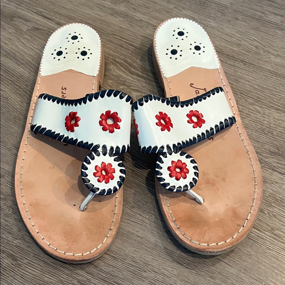 Jack Rogers Leather Flat Sandal